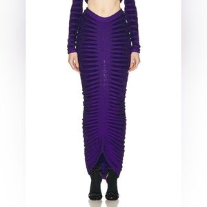 15. NWT ALAIA 3D LONG RIBBED SKIRT